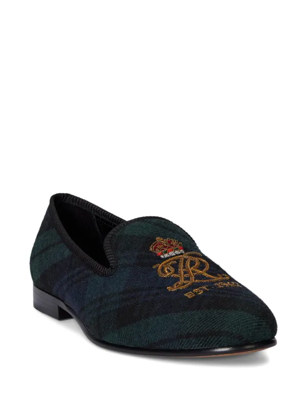 Polo Ralph Lauren Paxton crest-embroidered Loafers | Blue