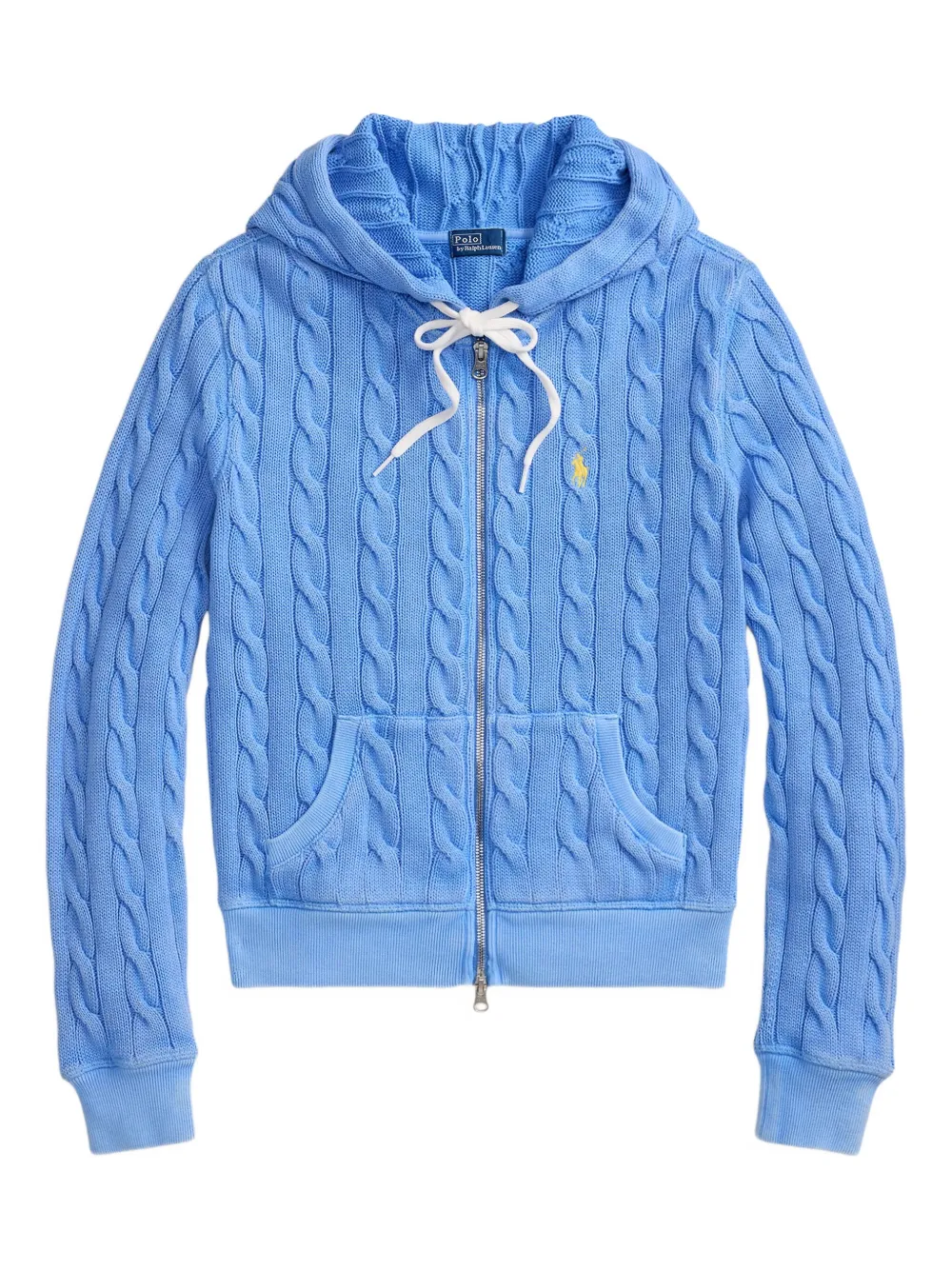 Polo Ralph Lauren Kabelgebreide hoodie Blauw