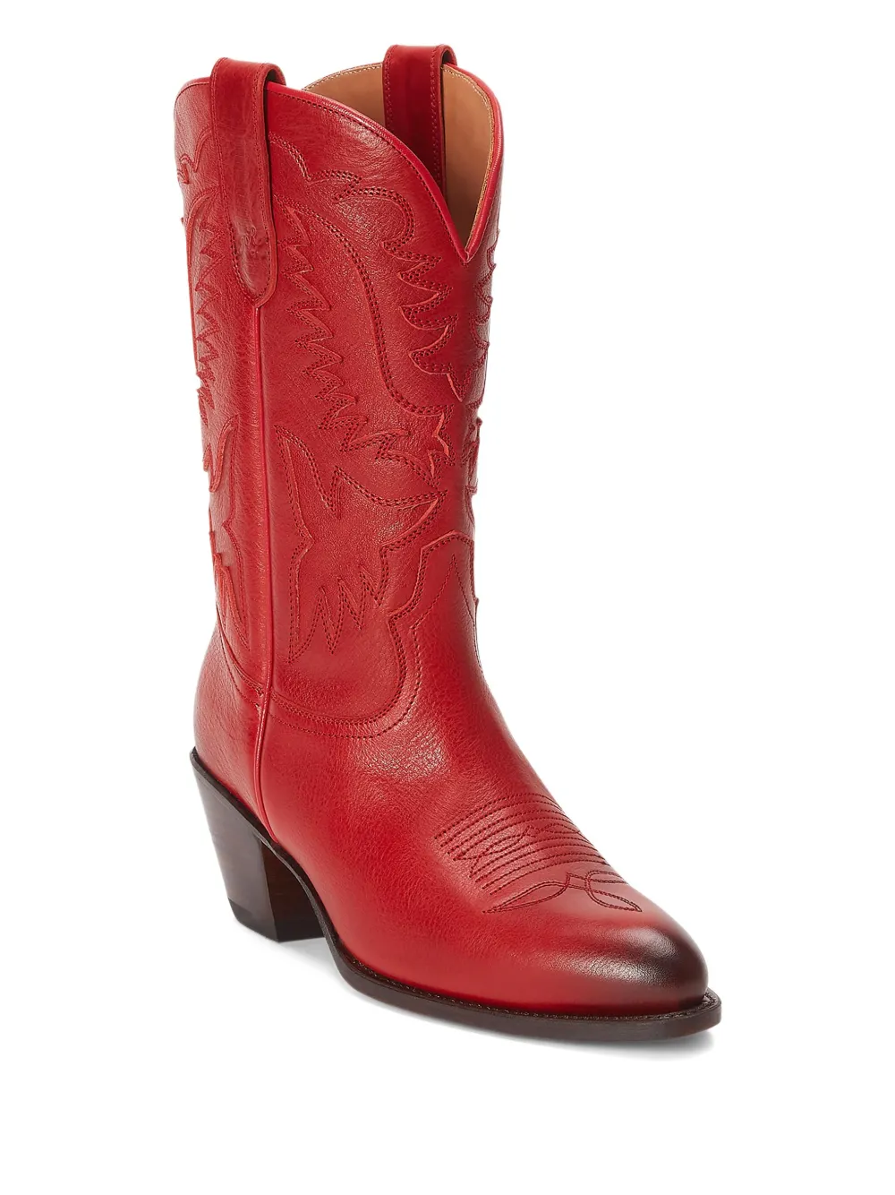 Polo Ralph Lauren leather embroidered cowboy boots | Cowboy Boots | Image 2