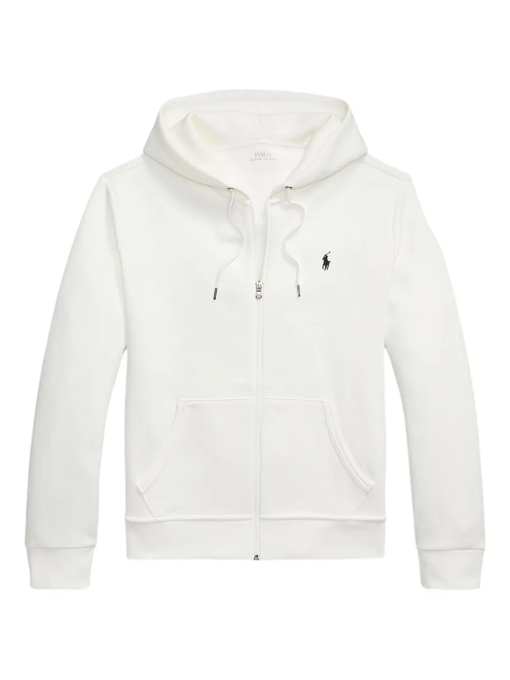 double knit zip-up hoodie