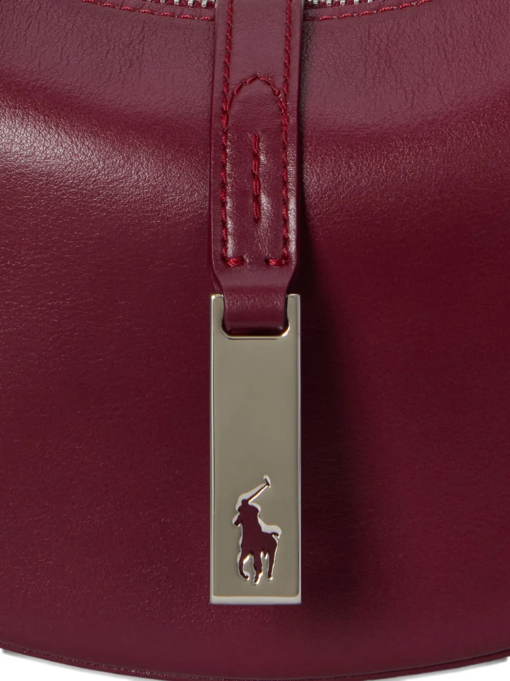 Polo Ralph Lauren Polo ID leren schoudertas Rood