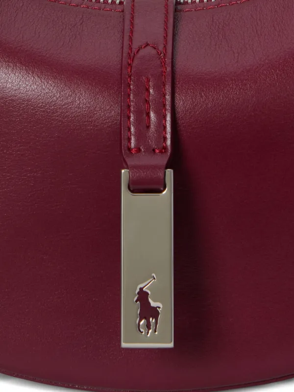 POLO Ralph lauren ID バッグ　ボルドー　レッド　レザー Polo Ralph Lauren Polo Id Leather Shoulder Bag | Red | FARFETCH