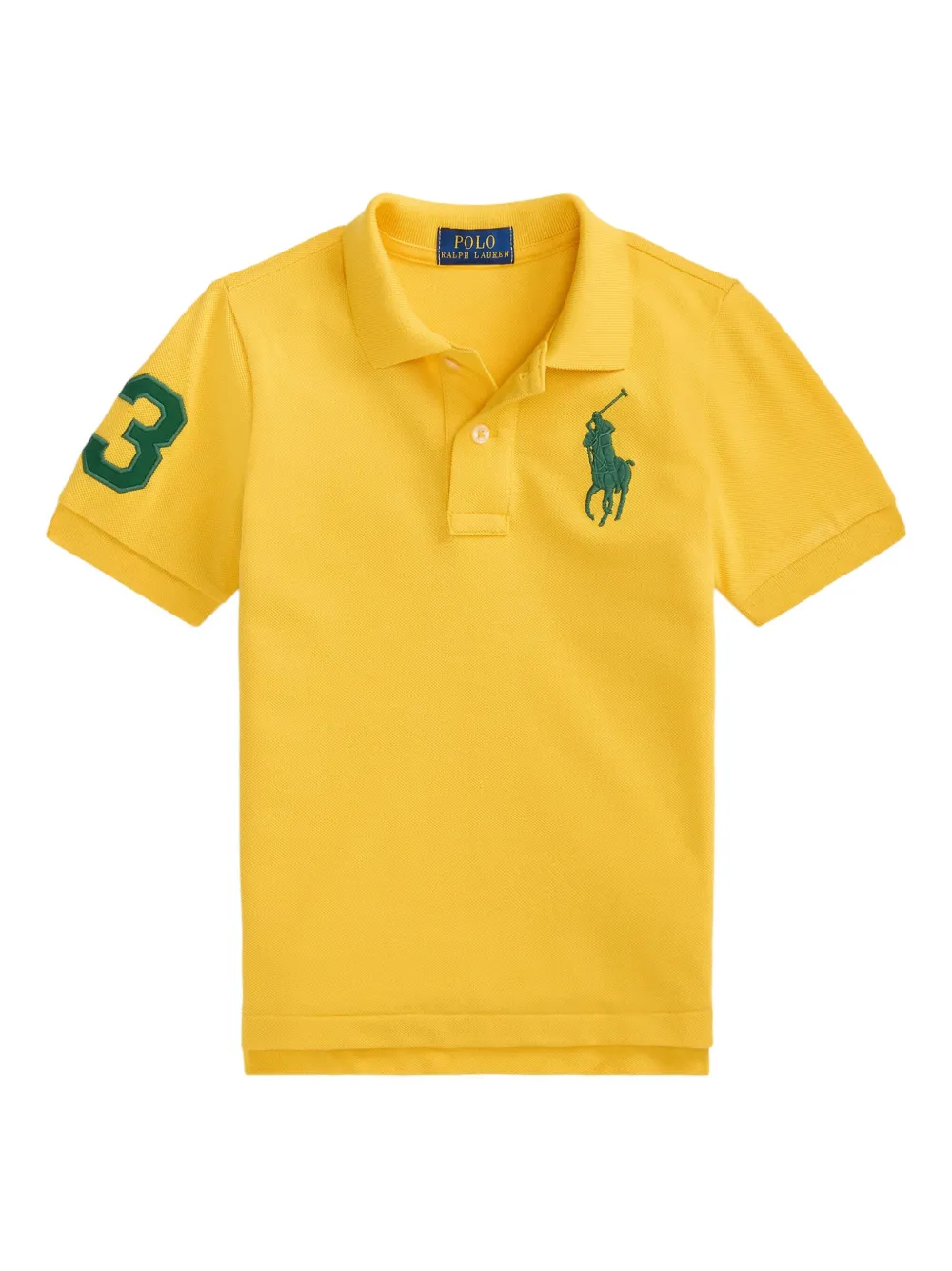 POLO RALPH LAUREN KIDS Poloshirt met geborduurd logo Geel