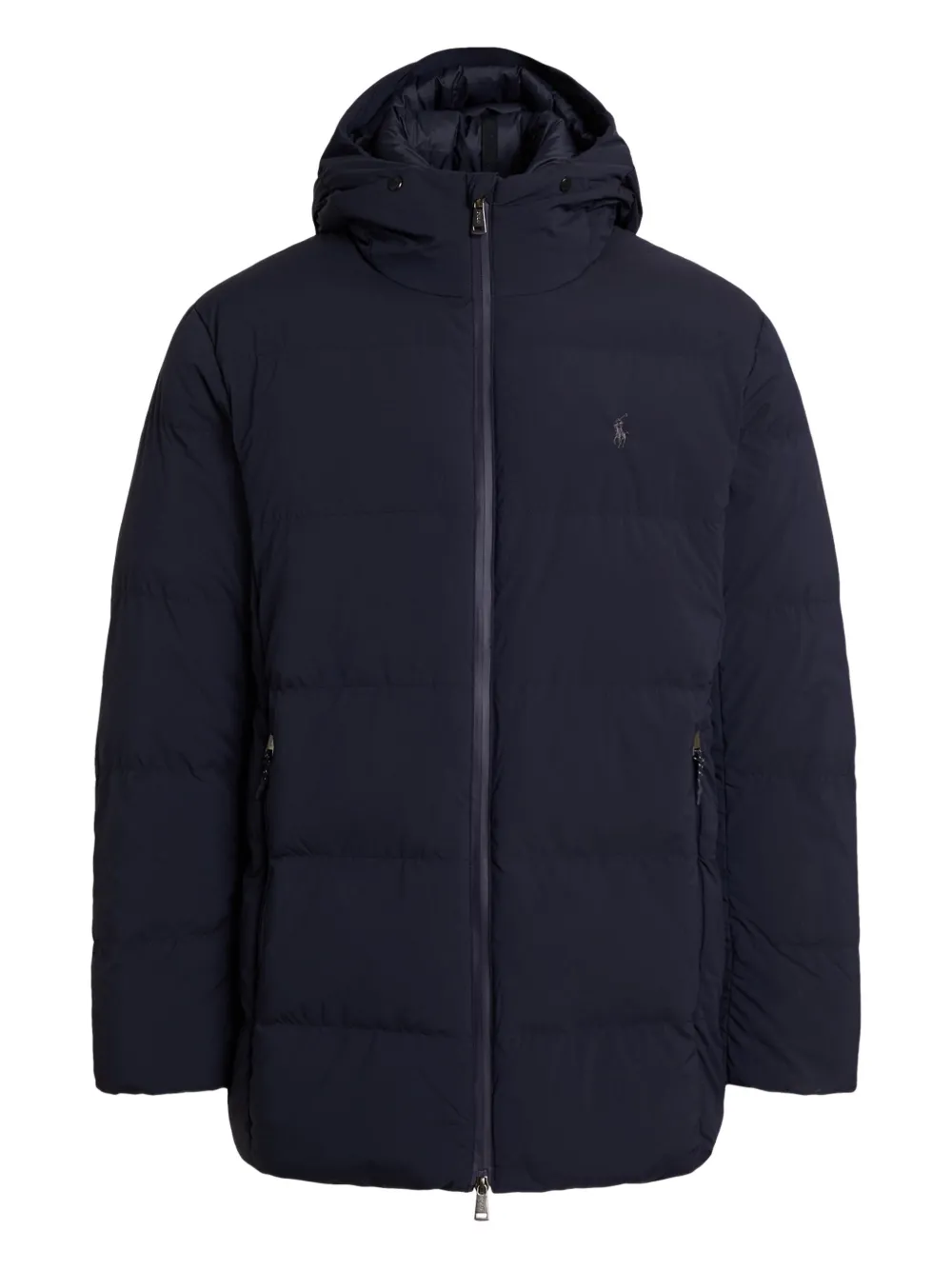Polo Ralph Lauren Hooded Insulated Coat In Blue