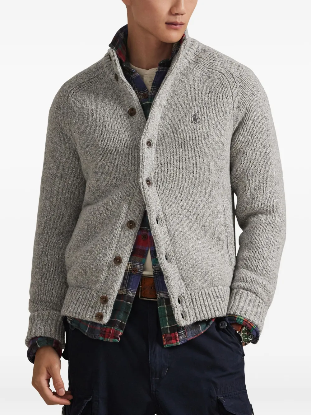 Polo Ralph Lauren button-up Cardigan | Grey | FARFETCH