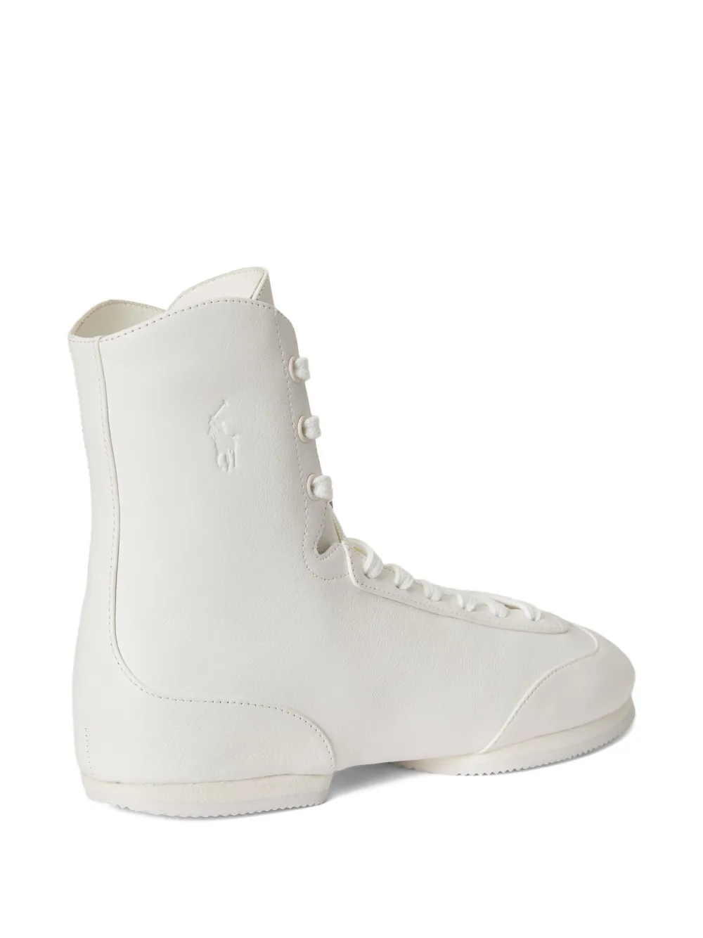 Polo Ralph Lauren Pony Ballerina lace-up high-top sneakers White