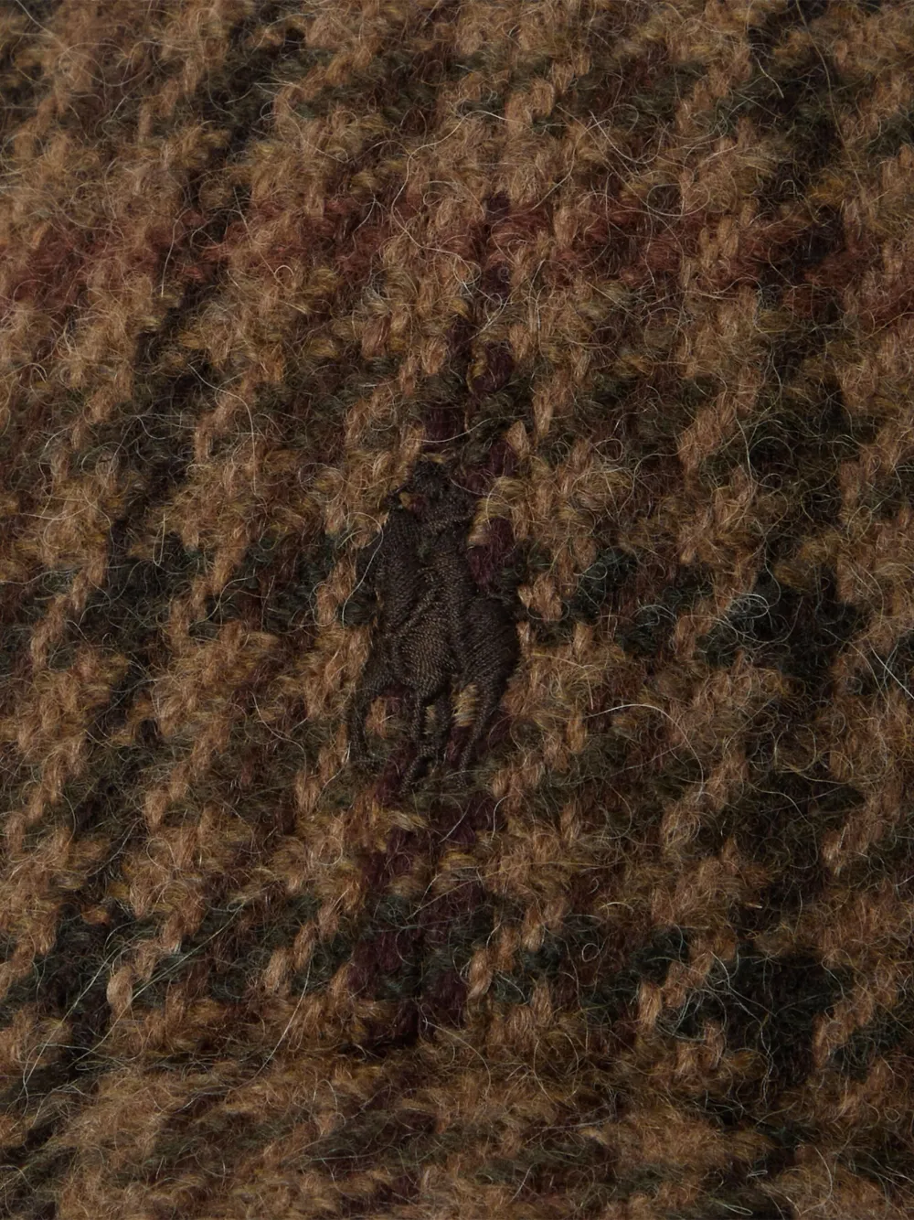 Polo Ralph Lauren Cape met pied-de-poule print Bruin