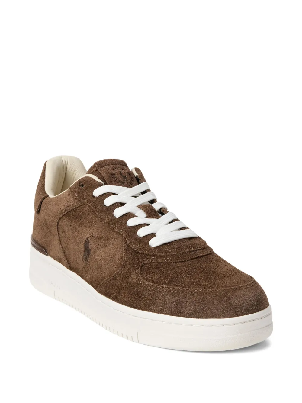 Polo Ralph Lauren suede low-top lace-up sneakers Brown