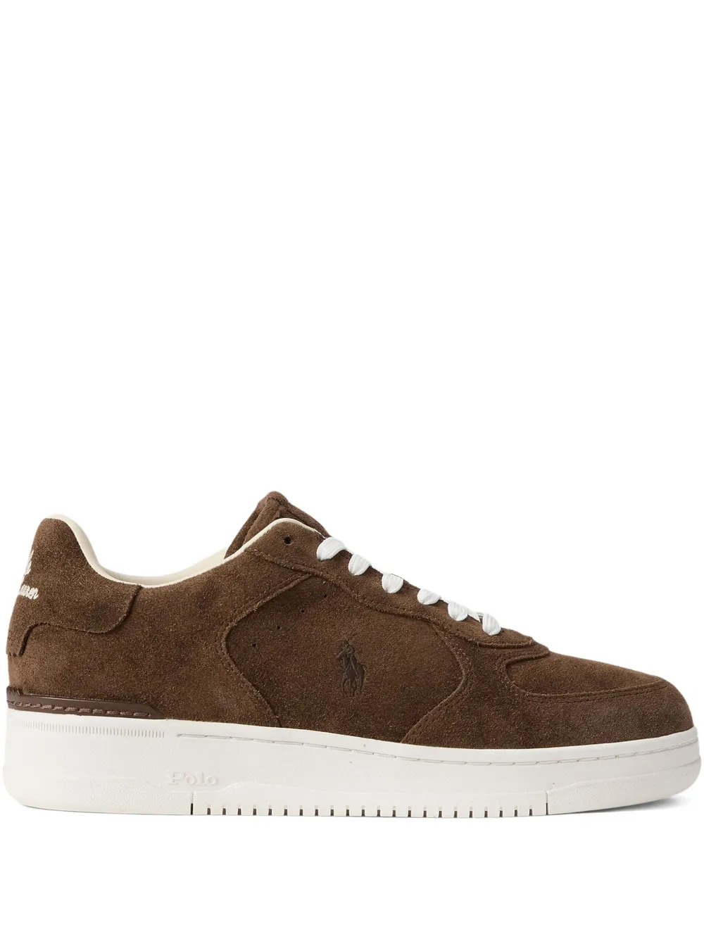 Polo Ralph Lauren suede low-top lace-up sneakers Brown