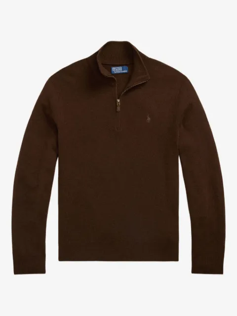 Polo Ralph Lauren pull en laine mérinos à col zippé