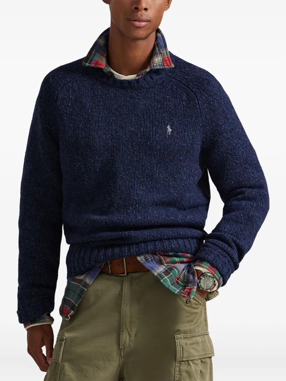 Polo Ralph Lauren Trui met geborduurd logo Blauw