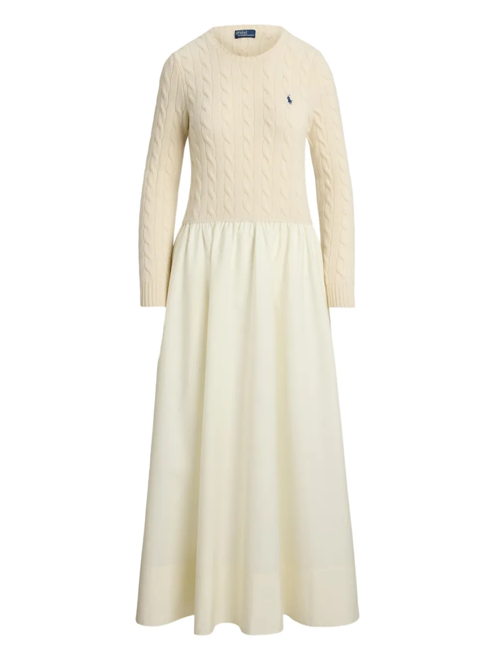Polo Ralph Lauren cable-knit flared dress | Neutrals | Image 1