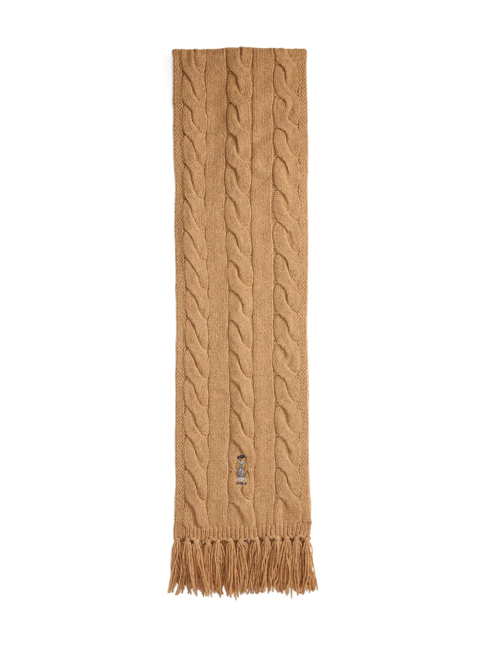 Polo Ralph Lauren Cable-knit Fringed Scarf