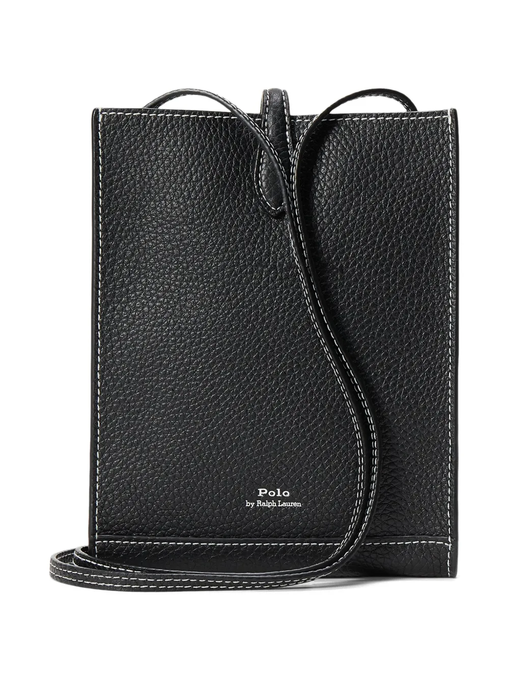 Polo Ralph Lauren Polo Play leren crossbodytas Zwart