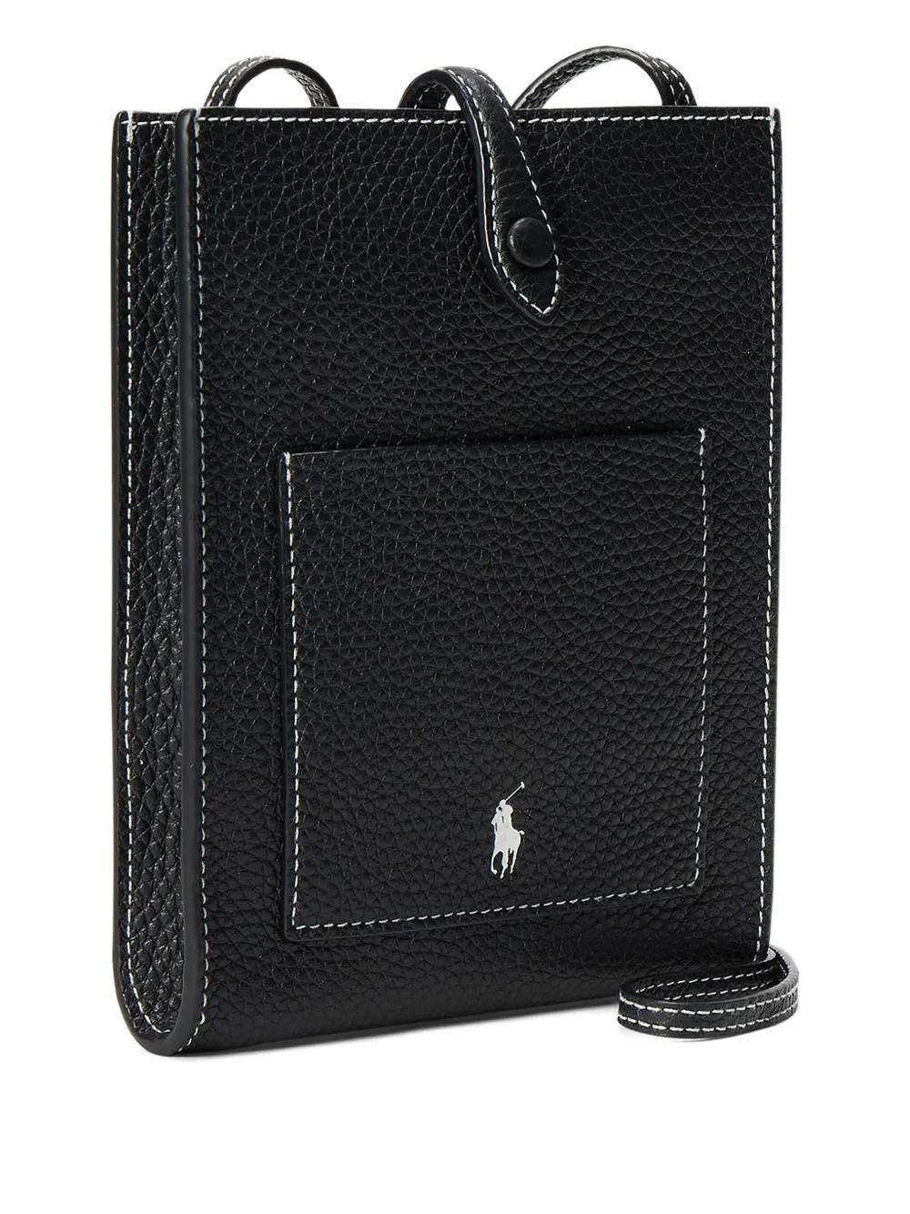 Polo Ralph Lauren Polo Play leren crossbodytas Zwart