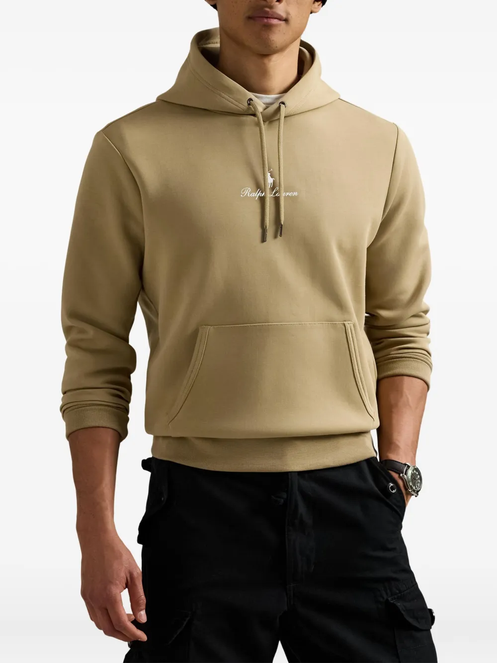Polo Ralph Lauren Hoodie met geborduurd logo Beige