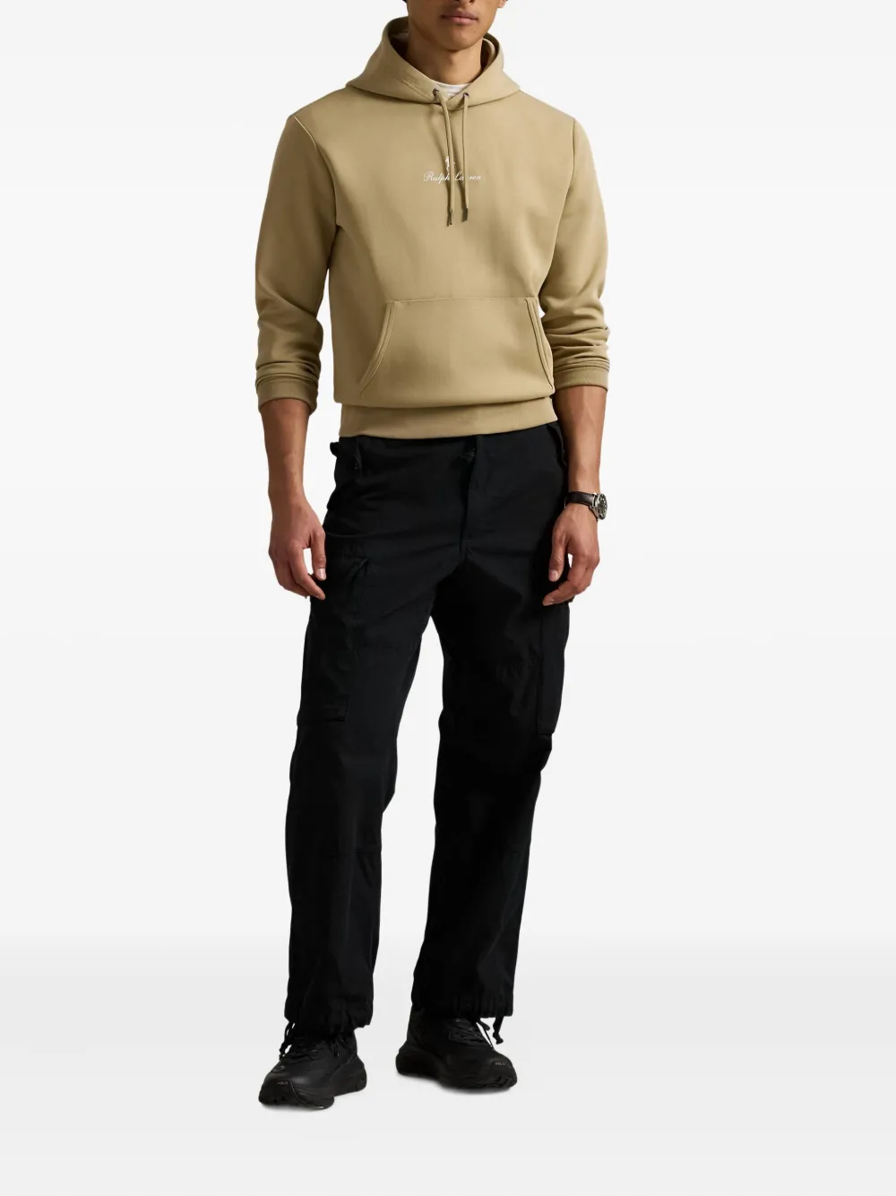 Polo Ralph Lauren Hoodie met geborduurd logo Beige