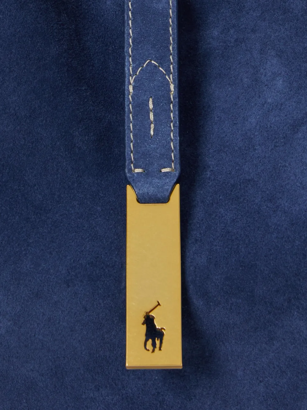 Polo Ralph Lauren Polo ID suède mini-schoudertas DARK JEAN