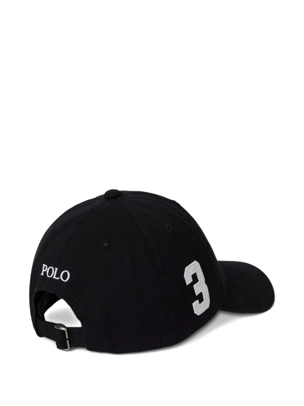 POLO RALPH LAUREN KIDS Honkbalpet met geborduurd logo Zwart