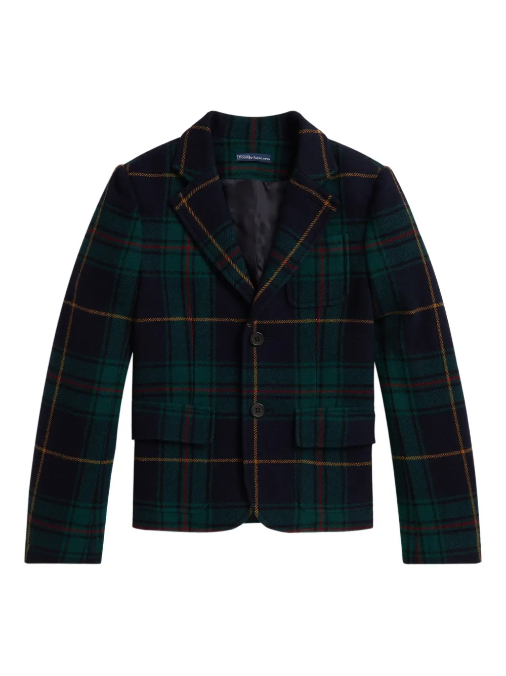 POLO RALPH LAUREN KIDS Blazer met tartan ruit Groen