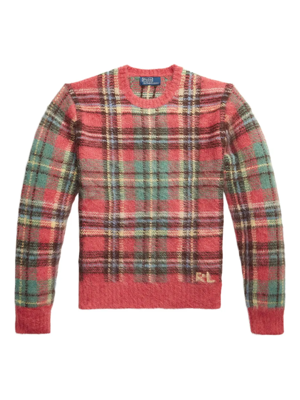 Polo Ralph Lauren plaid long-sleeve sweater - レッド Polo Ralph Lauren plaid long-sleeve sweater - レッド