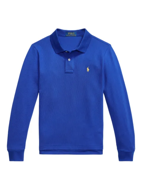 POLO RALPH LAUREN KIDS logo-detail long-sleeve polo shirt