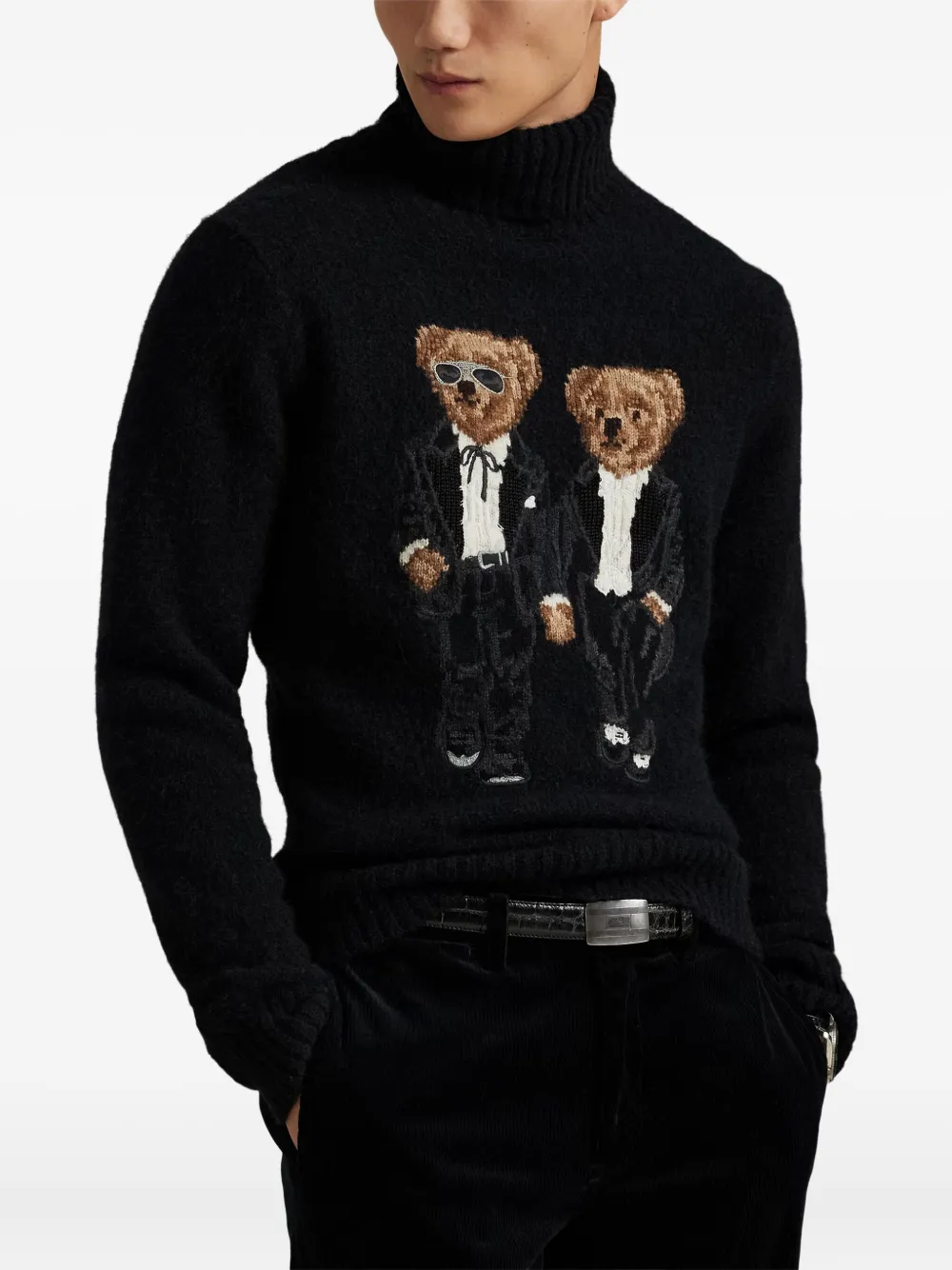 Polo Ralph Lauren Coltrui met geborduurde beer Zwart