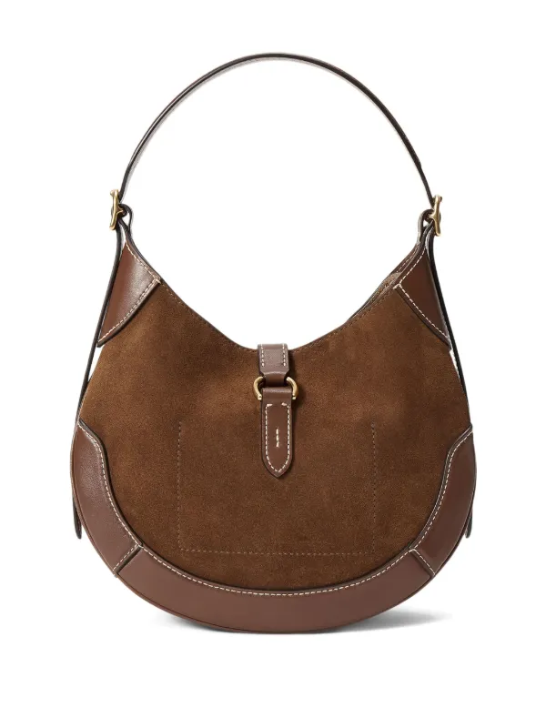 Leather Schultertasche Ralph Lauren Hobo Bag Ralph Lauren Kleine