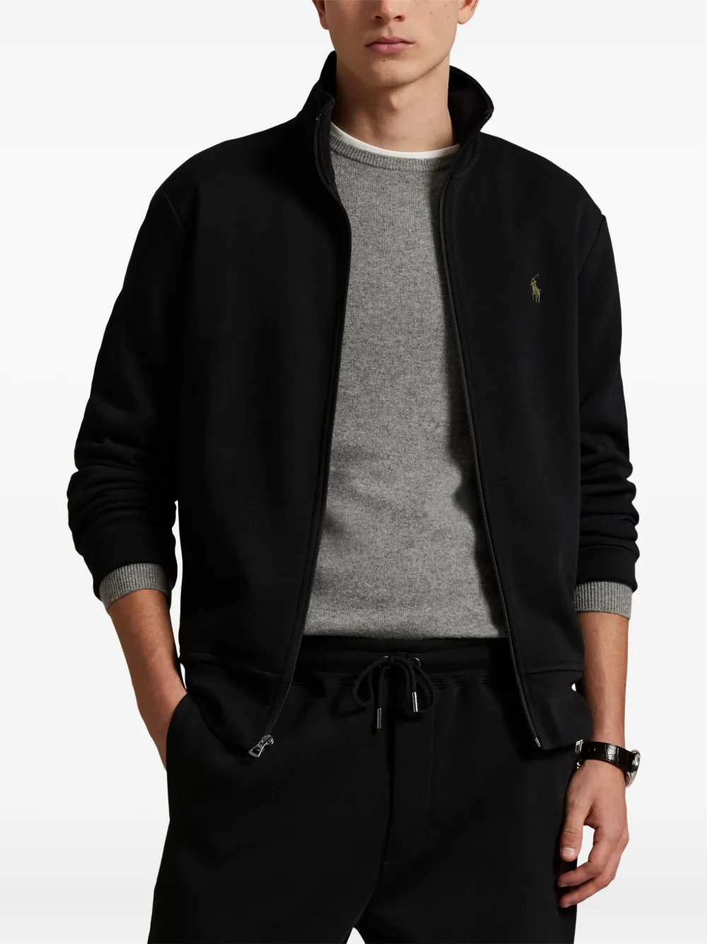 Polo Ralph Lauren Sweater met rits Zwart