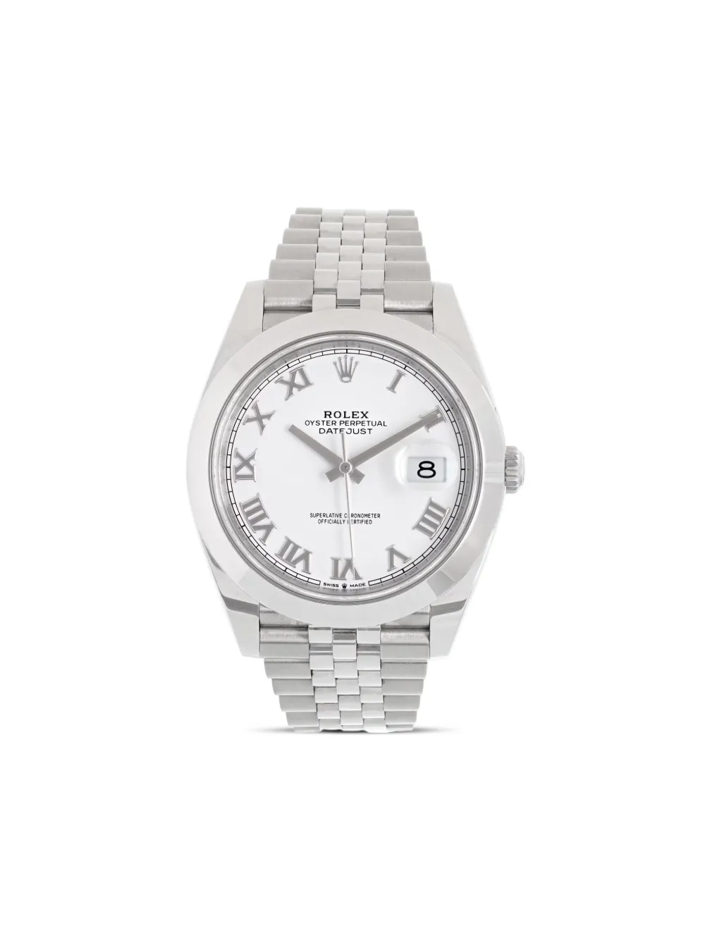Rolex デイトジャスト 41mm - ホワイト Rolex デイトジャスト 41mm - ホワイト