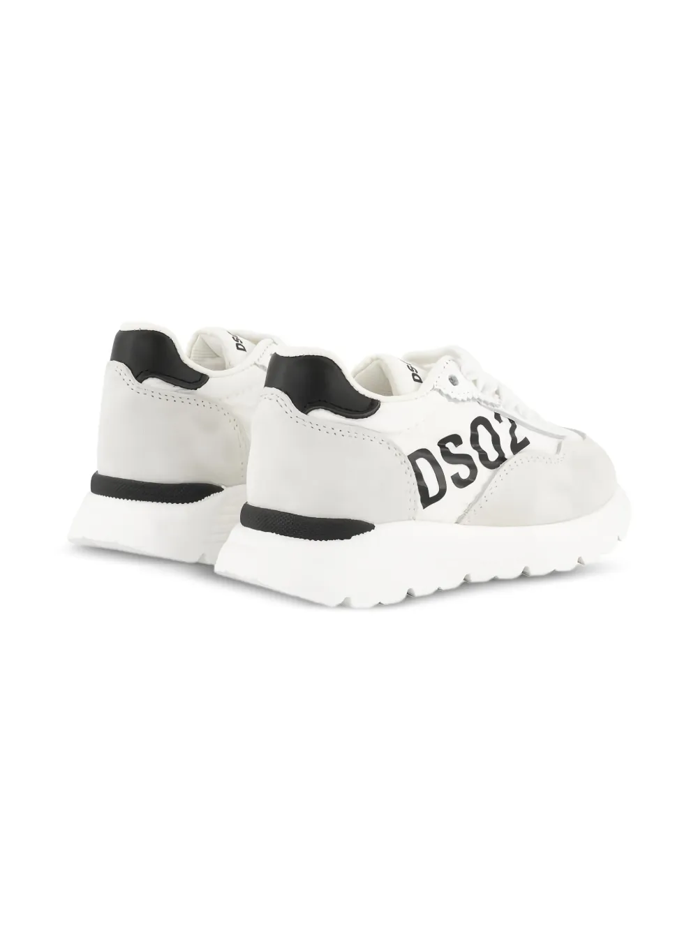 DSQUARED2 KIDS Sneakers met logodetail en vlakken Wit