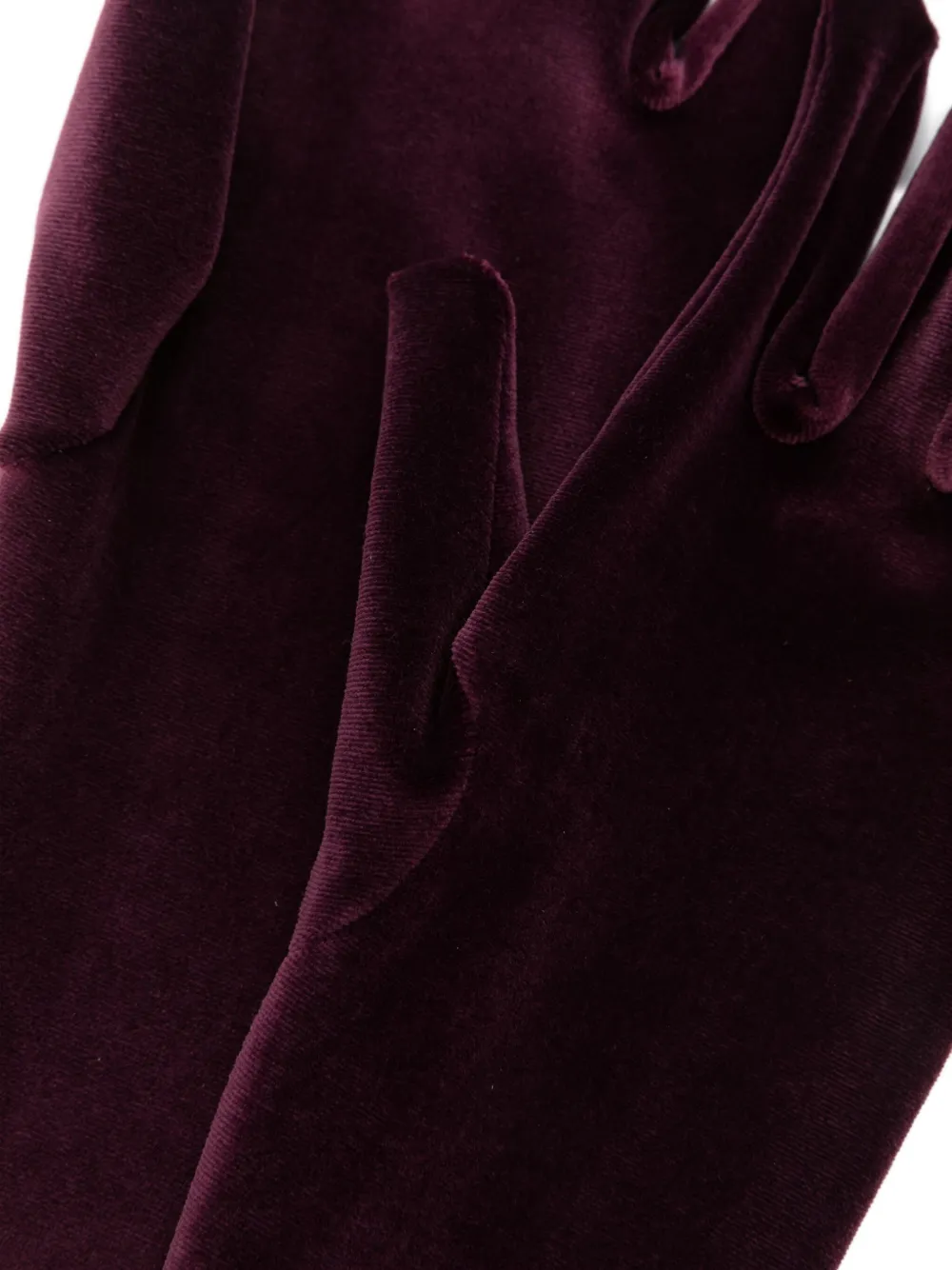 Mugler Handschoenen verfraaid met logo Rood