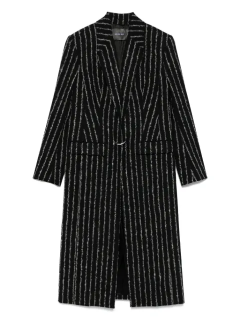Mugler pinstripe wool coat