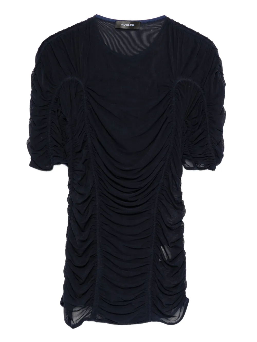 mesh short-sleeves top