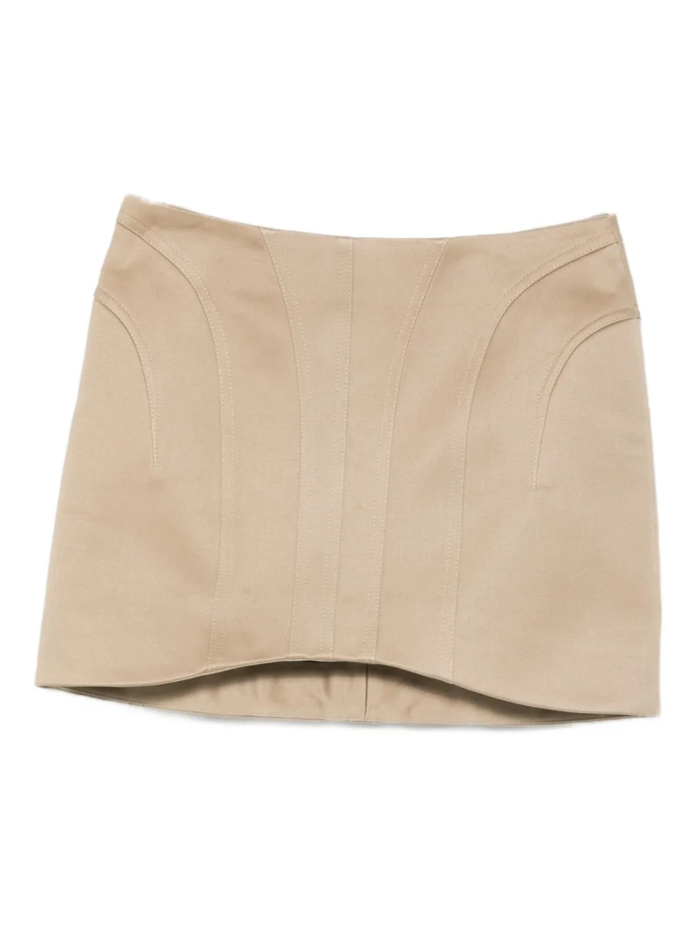 Mugler Rok met vlakken Beige