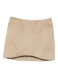 Mugler seamed panelled skirt - Neutrals