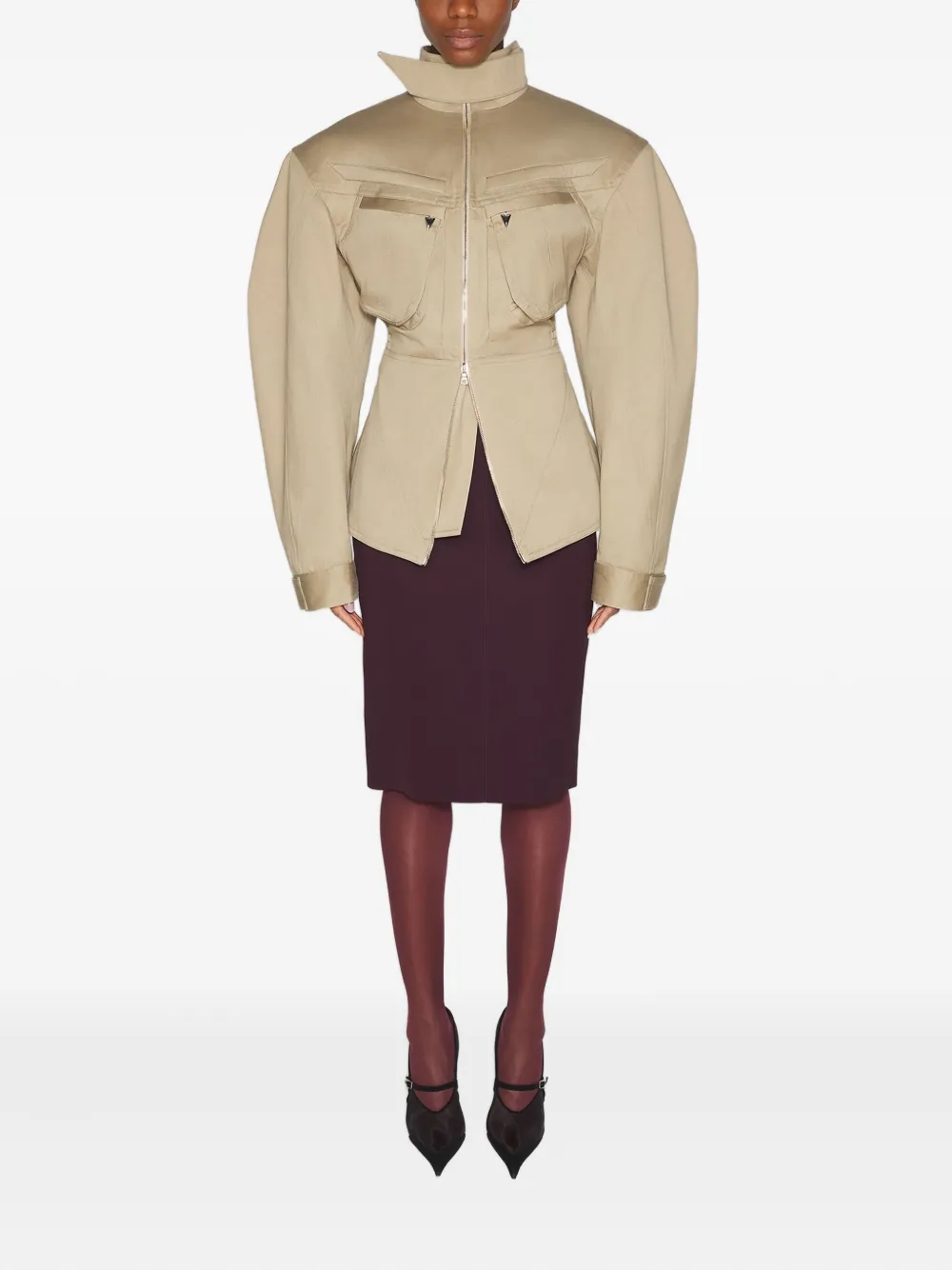Mugler puffed-sleeve cargo jacket | Fitted Jackets | Image 2