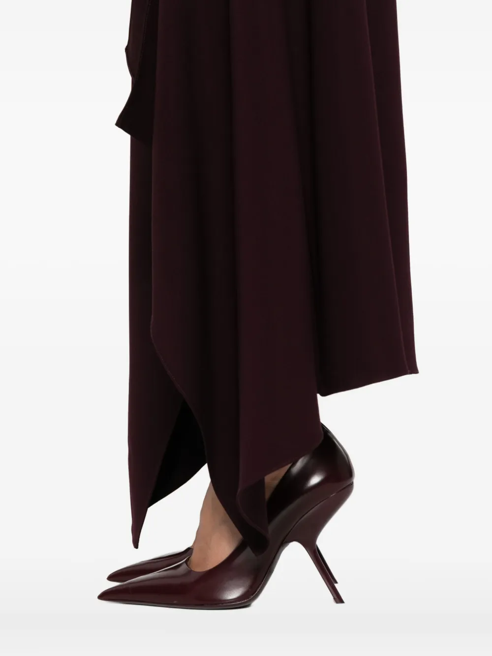 Mugler Rok met ruches Rood
