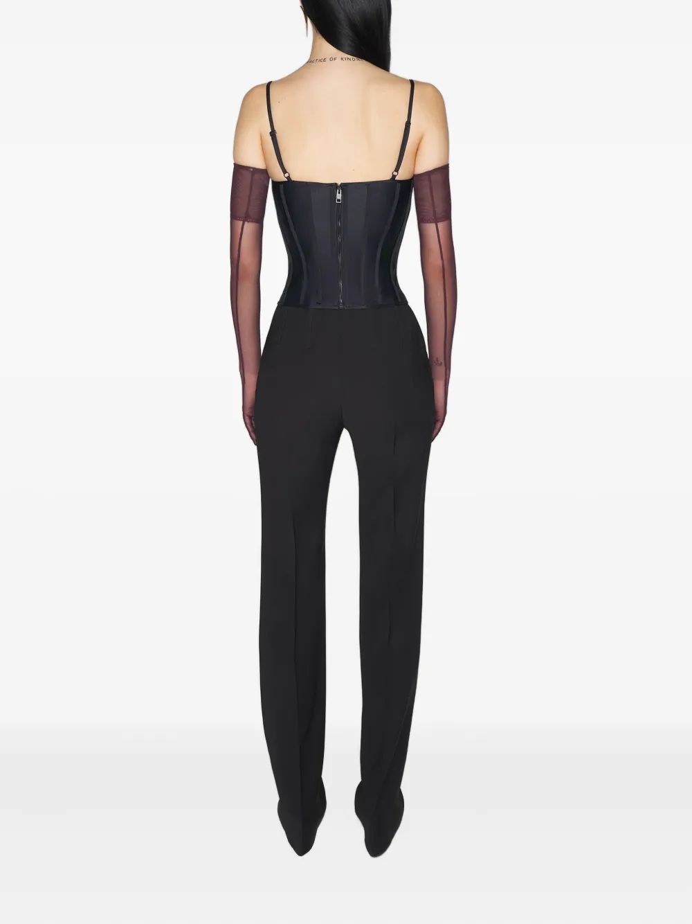 Mugler Bustier top Zwart