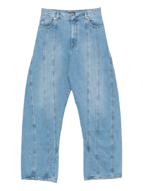 Mugler jeans con paneles
