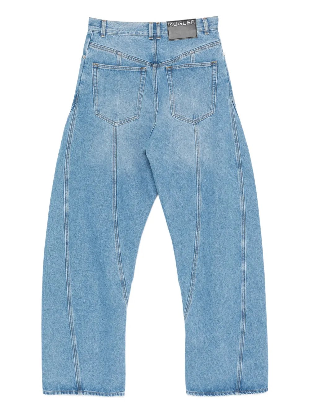 Mugler panelled cotton jeans | Wide-Leg Jeans | Image 2