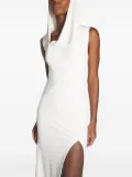 Mugler hooded maxi dress - White