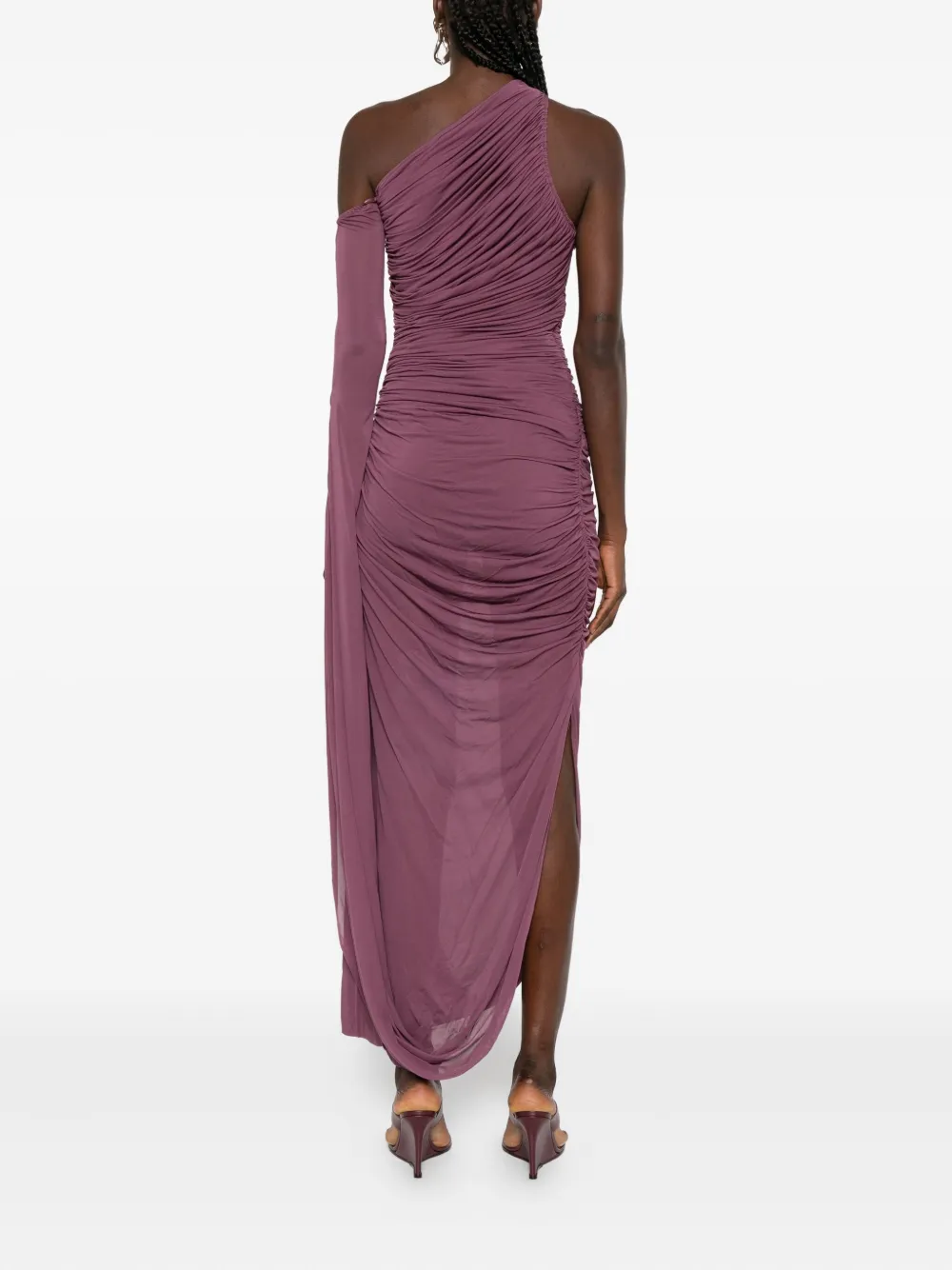 Mugler Asymmetrische jurk Roze