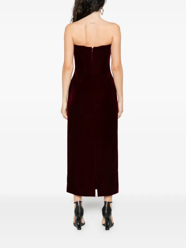 strapless open back dress ARCHIVE