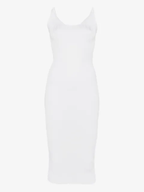 Mugler ribbed midi dress