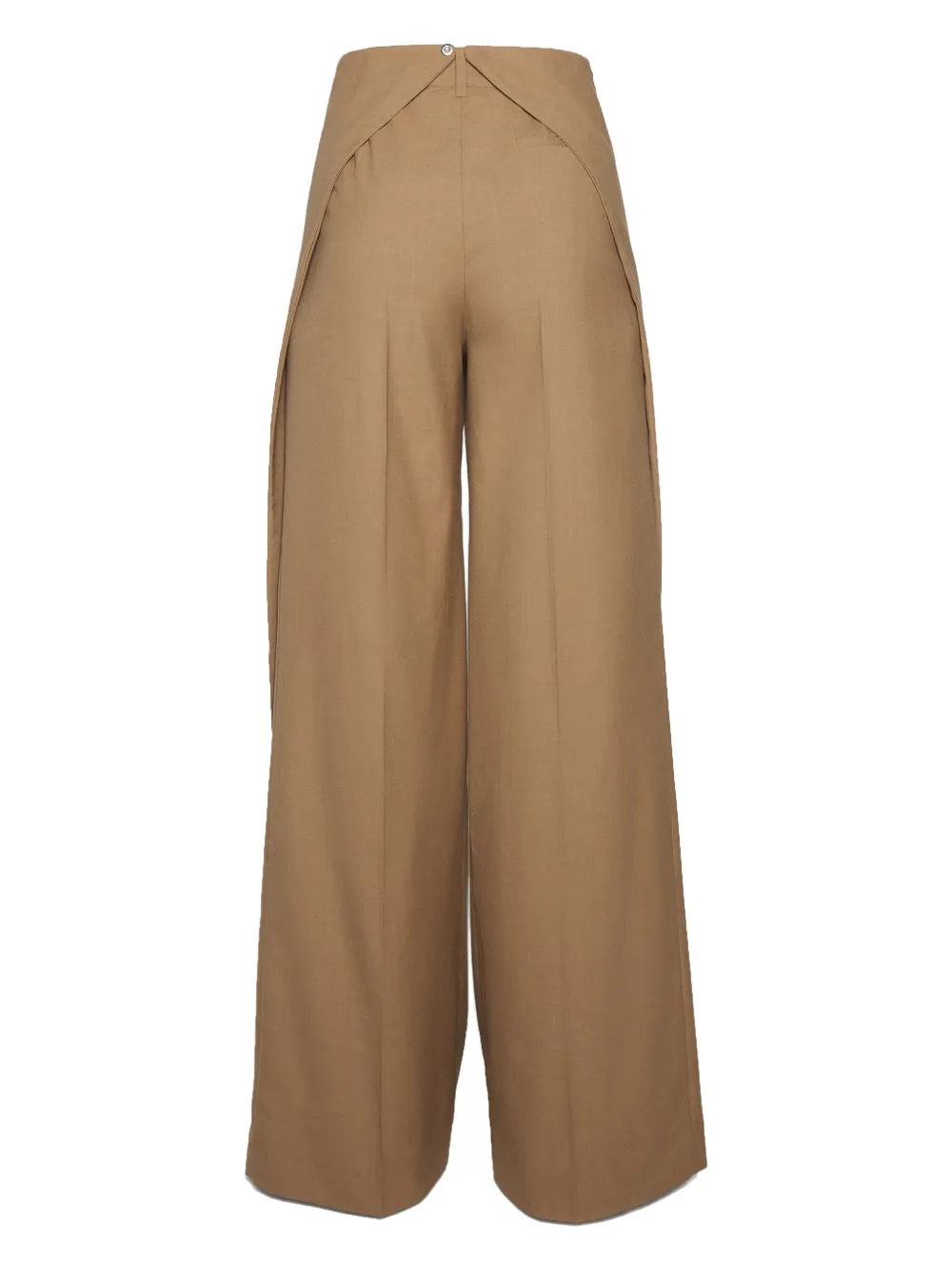 Mugler Geplooide broek Bruin