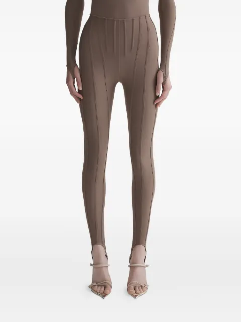 Mugler seam-detail leggings