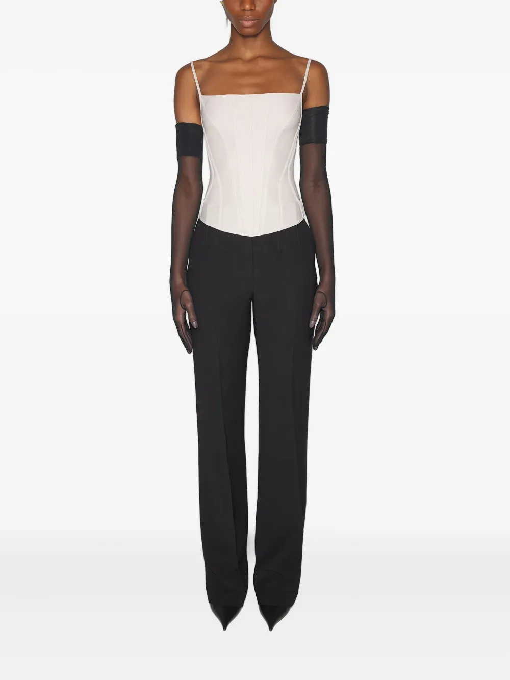 Mugler seamed-panelled corset top | Vests & Tank Tops | Image 2