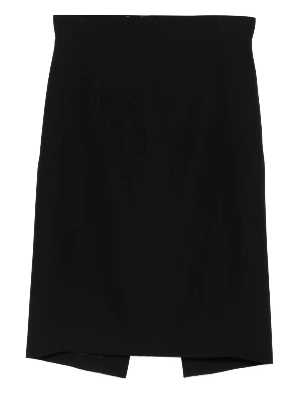 Mugler panelled midi skirt | Black | Image 1