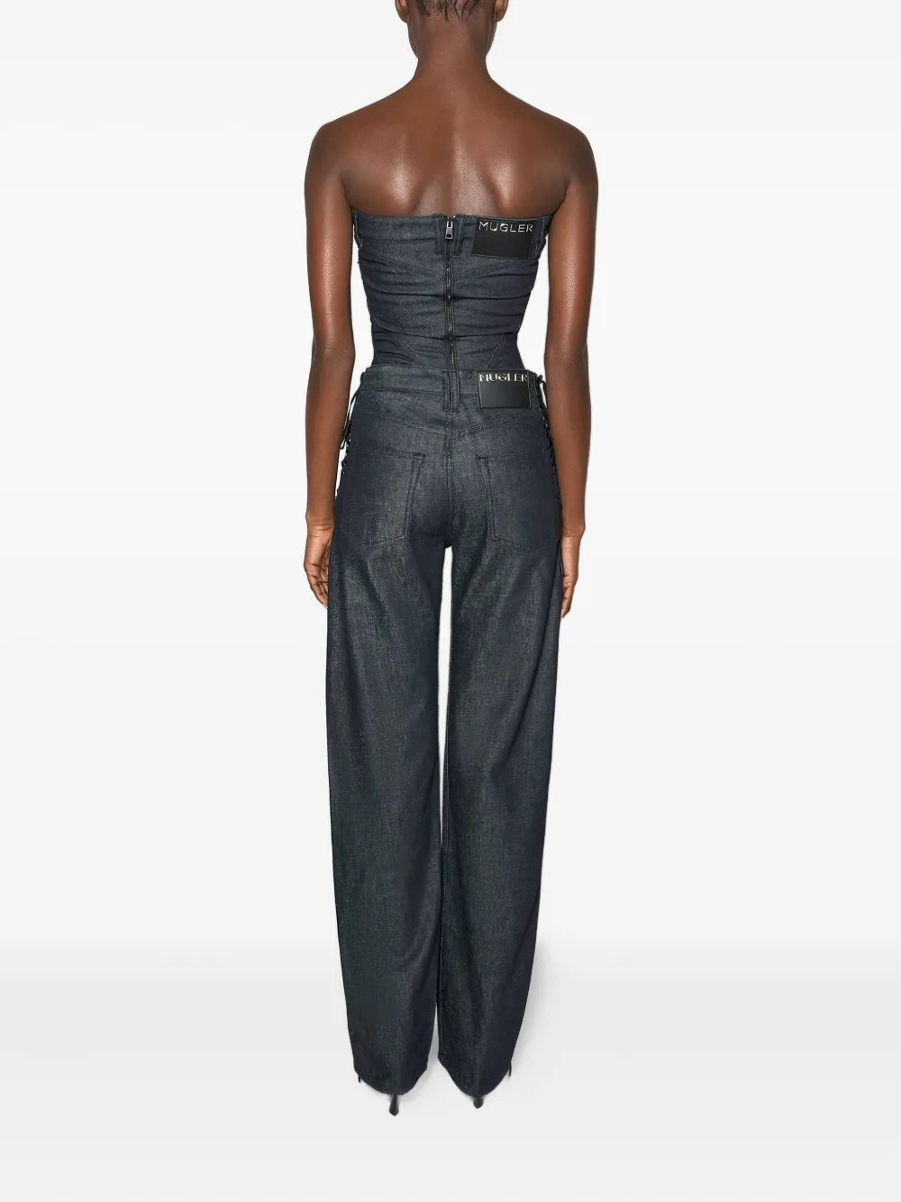 Mugler Straight jeans Blauw